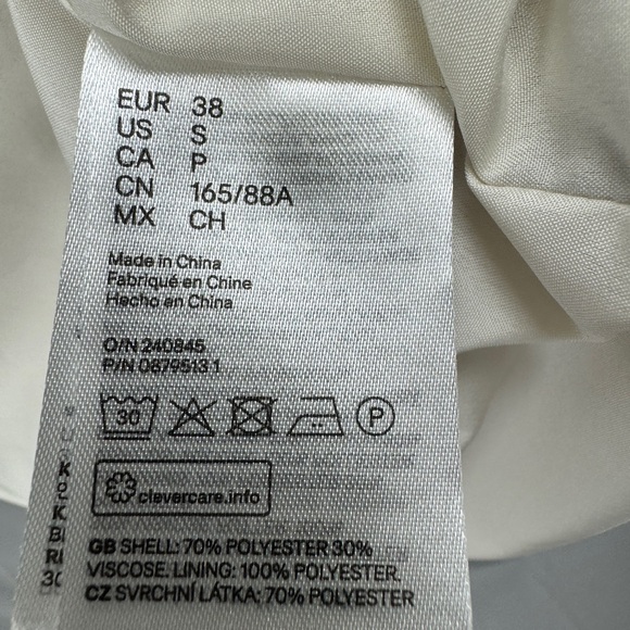 H&M Pink and Cream Blazer Tailored Suit Jacket - Picture 7 of 9